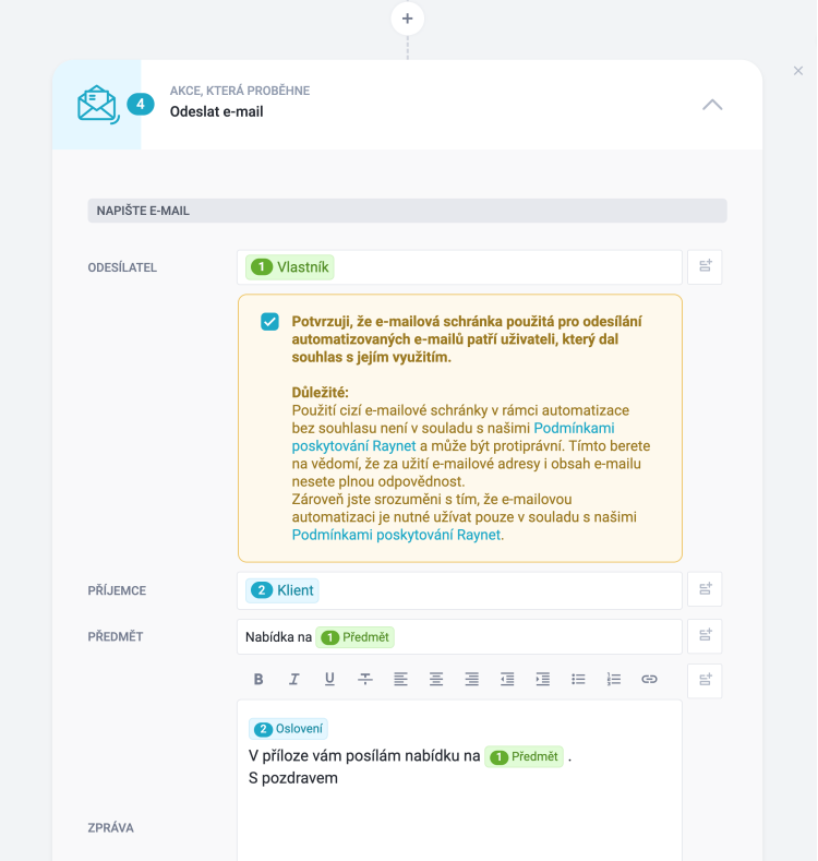 Text automatického e-mailu
