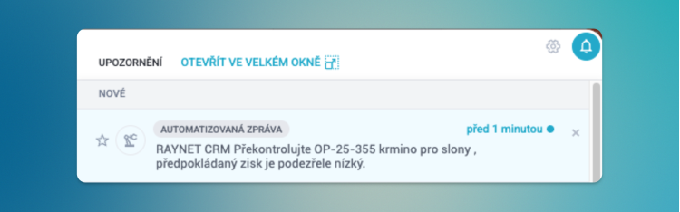 Notifikace poháněné automatizací