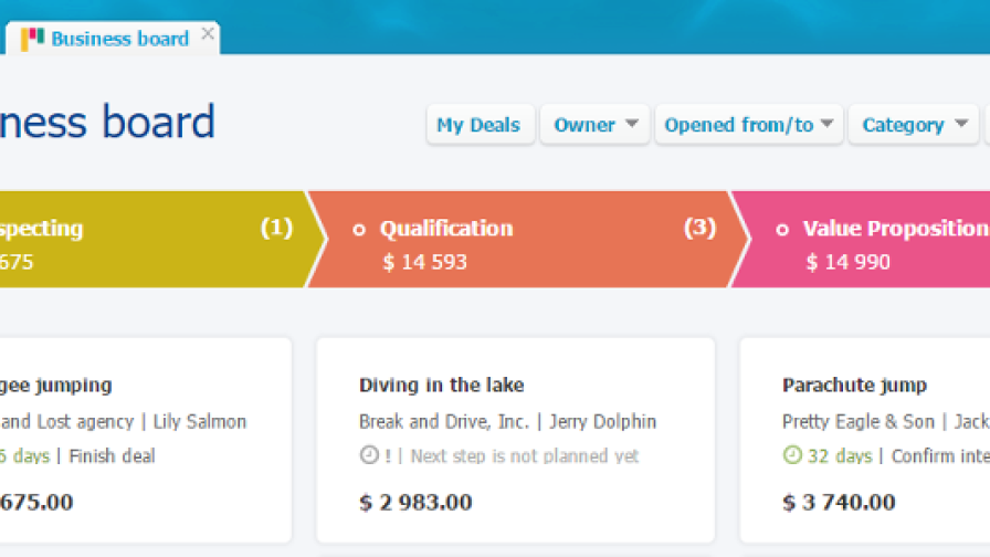 Business dashboard now brings a new view on open Business deals Business dashboard now brings a new view on open Business deals