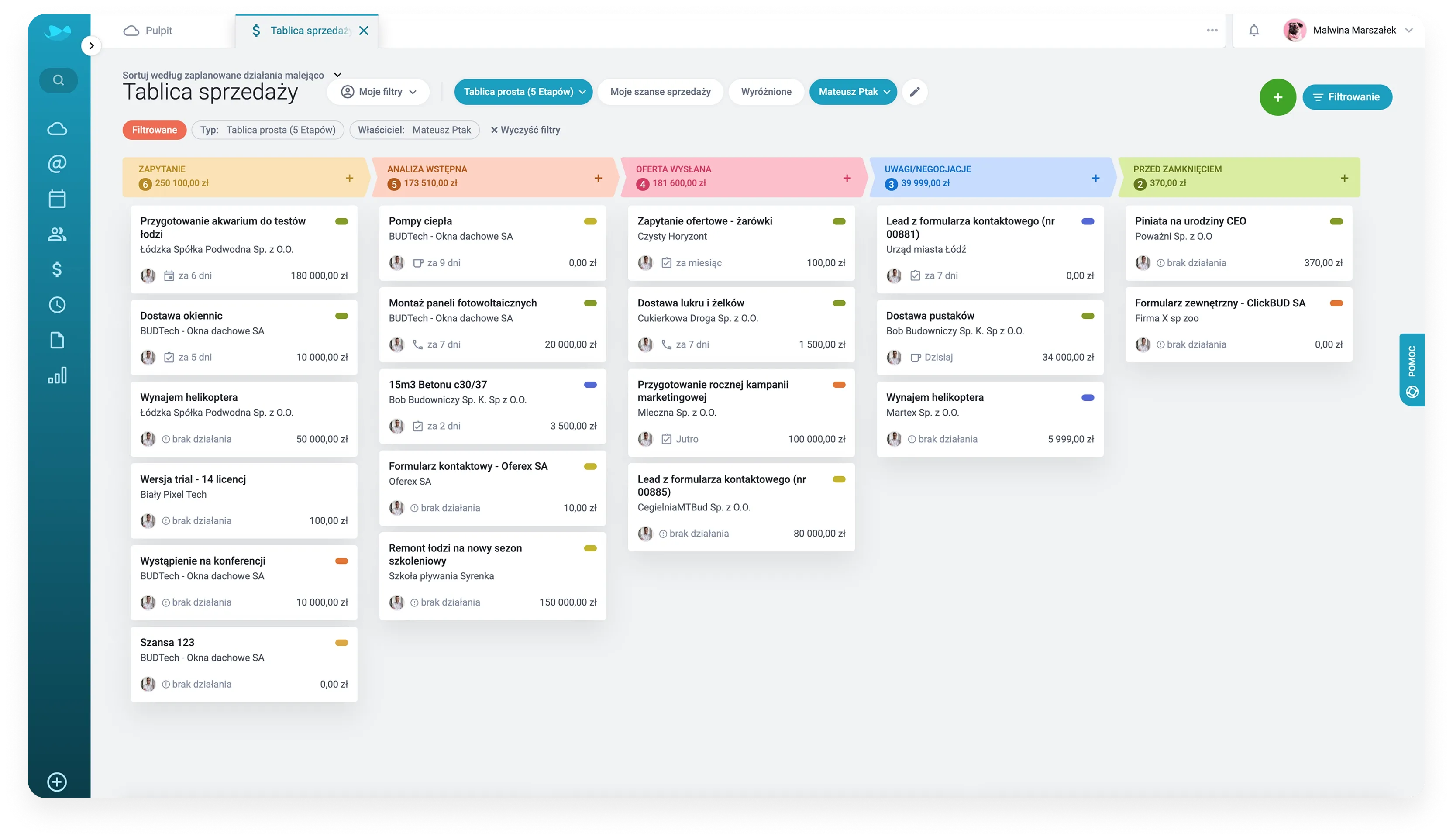 Digital Kanban board interface showing multiple columns with task cards in a project management tool.