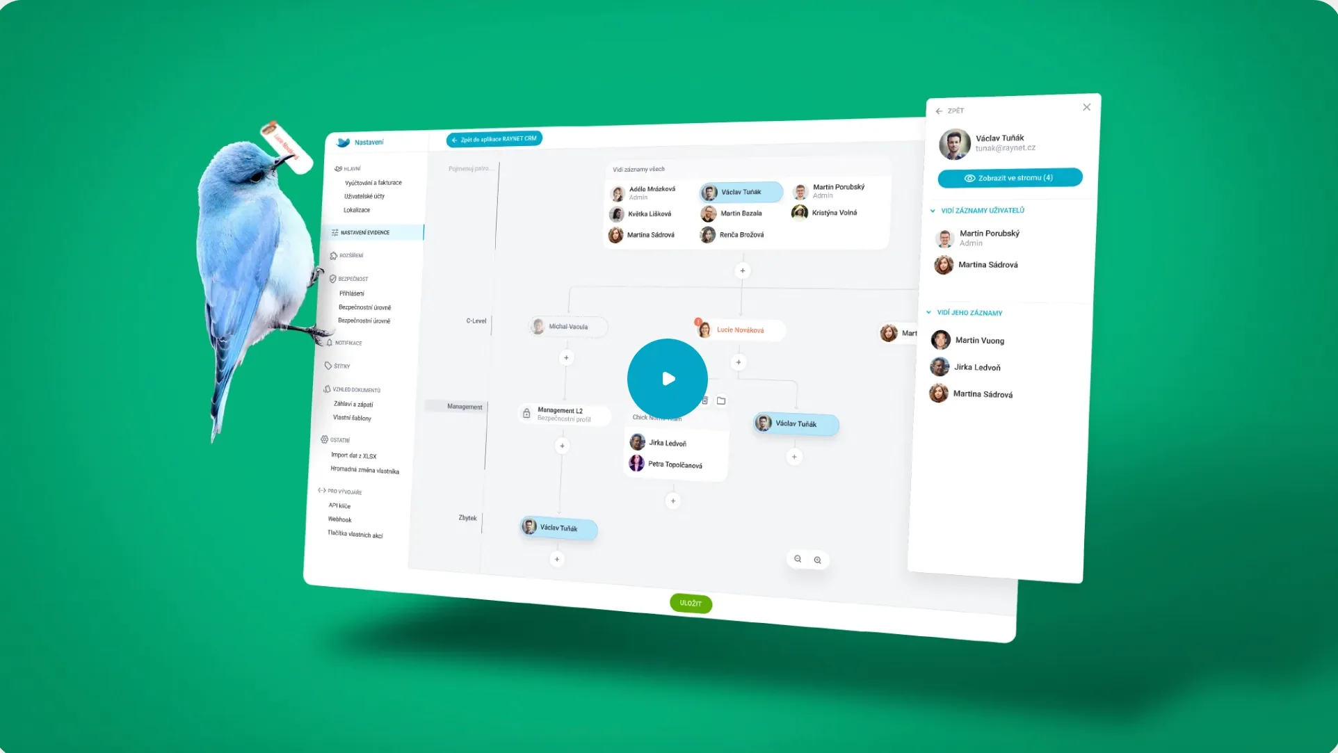 Strom viditelnosti: Nastavte si, kdo vidí čí záznamy