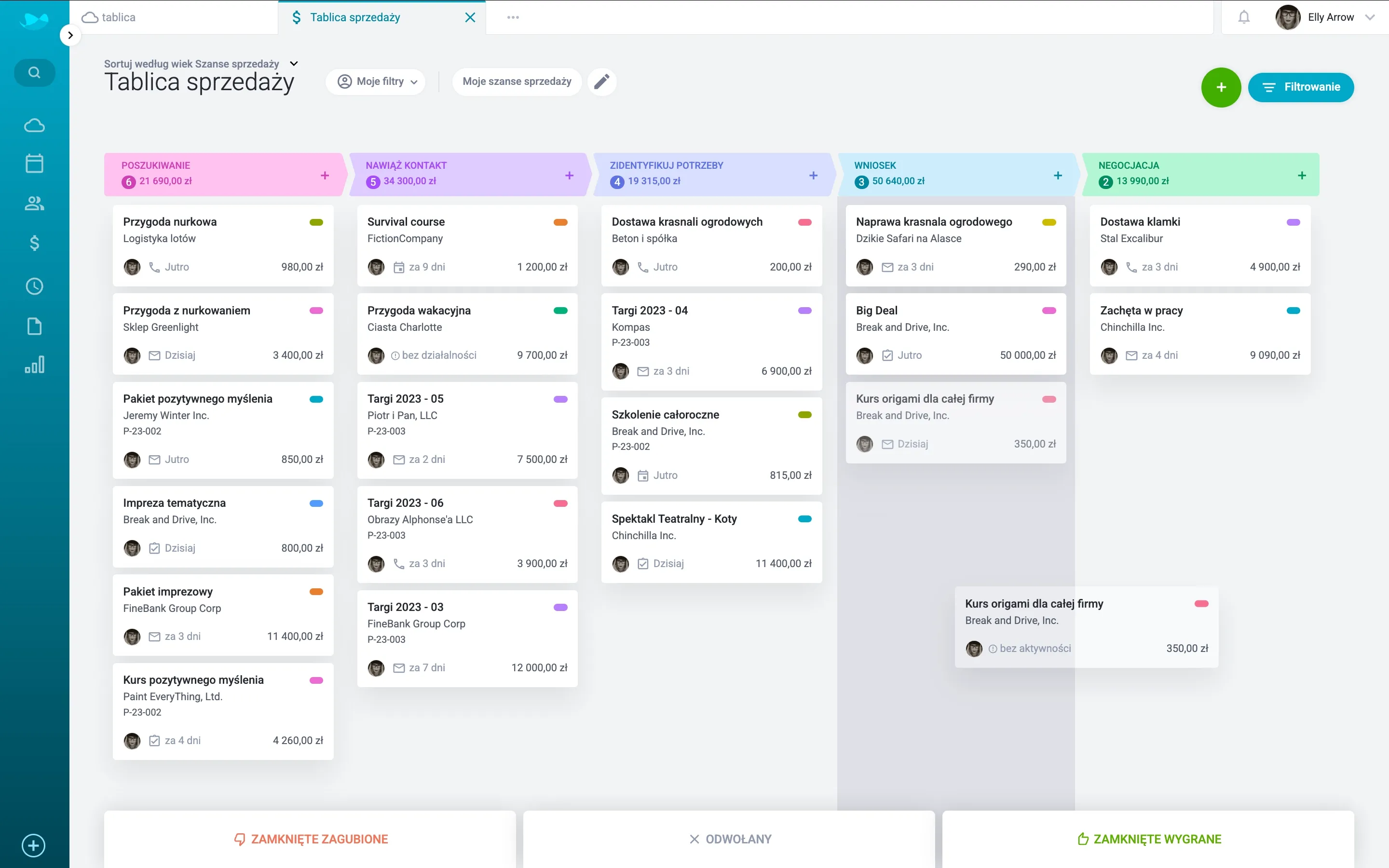 Tablica sprzedaży – proces w układzie kanban.webp