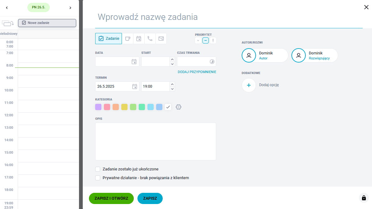 Wdrażanie automatycznych zadań Raynet CRM.