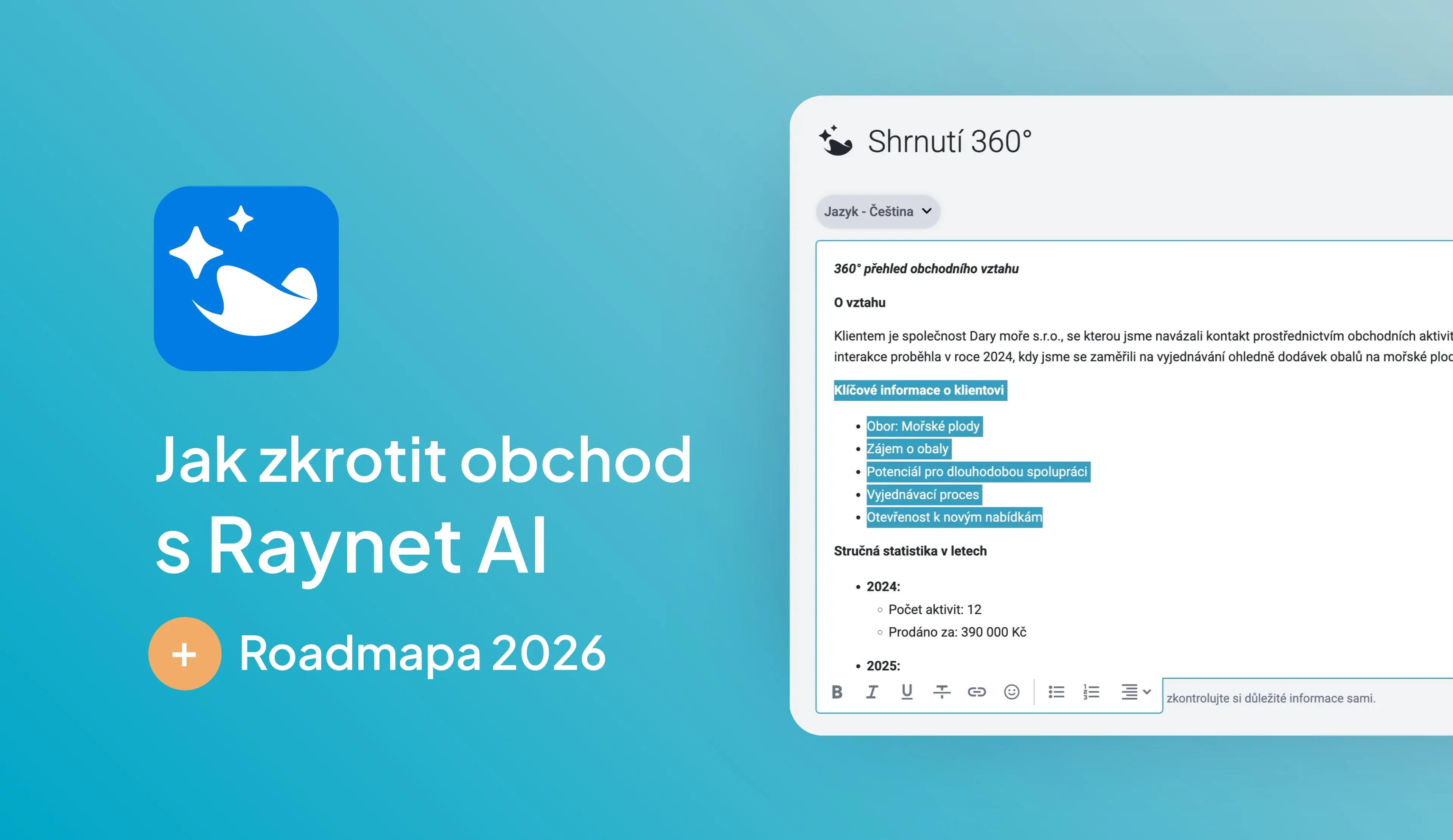 Jak zkrotit obchod s Raynet AI a co se chystá v roce 2026