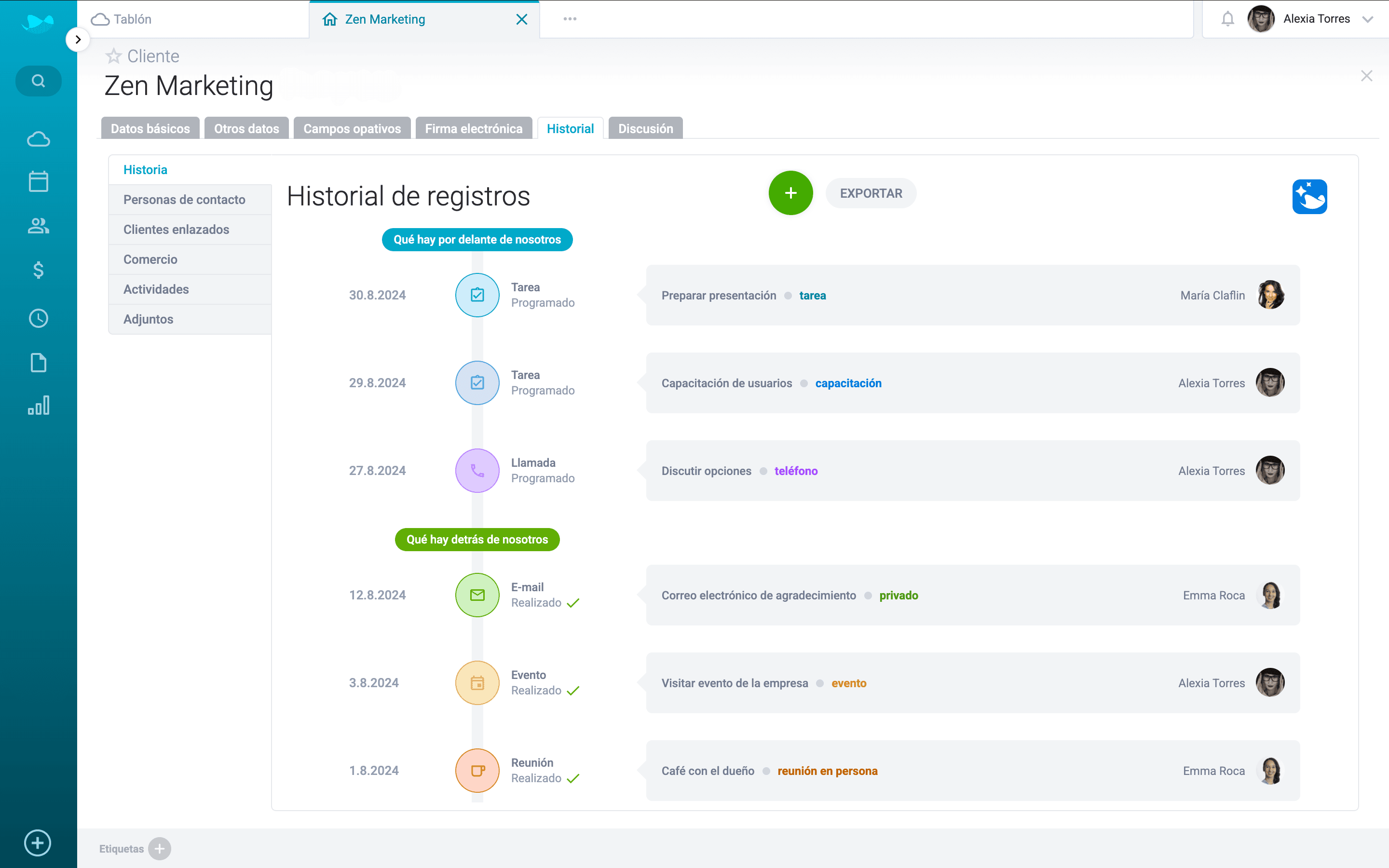 Správa obchodních vztahů v Raynet CRM – vizualizace propojení mezi firmami a kontakty | Raynet CRM